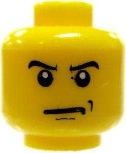 LEGO Angry Face \u0026 Scowl Minifigure Head 