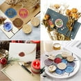 thumbnail image 6 of Compass Wax Seal Stamp Vintage Retro Sealing Stamp Wax Stamp for Embellishment of Envelopes Christmas Wedding Party Invitation Wine Packages Gift Packing Letters Sealing diy Golden, 6 of 9