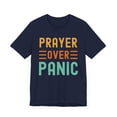 thumbnail image 3 of Prayer Over Panic Christian faith Inspirational retro Prayer Unisex T-shirt, 3 of 5