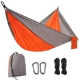 thumbnail image 1 of Portable Hammock, Greyish Orange Hammock Bed, Camping Bed For Parachute Cloth Tent Bed/Parachute Garden, Nylon Fabric Travel Camping With Tether, Camp, 1 of 3