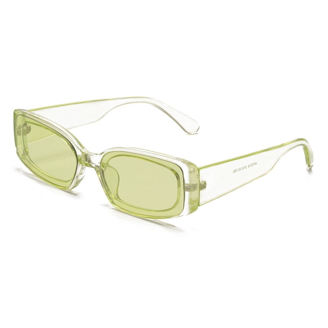 Gafas de sol rectangulares para mujer Gafas de sol de moda retro Protección Gafas de marco cuadrado estrecho vintage Ormromra CPB-DE-WX320-4