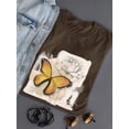 thumbnail image 3 of Butterfly On Paper T-Shirt Women -Grace Popp Designs, Female XX-Large, 3 of 4