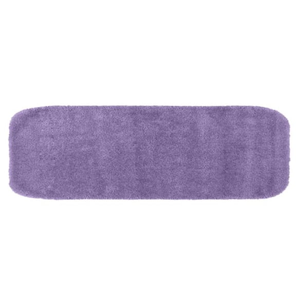 Garland DEC-2260-09 Tapis Traditionnel 22 Po. x 60 Po. Tapis en Nylon Pelucheux Lavable Violet