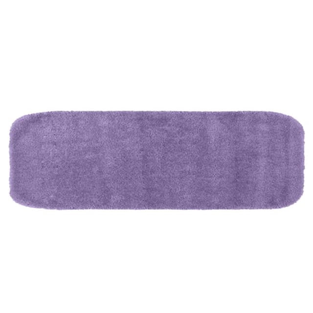 Garland Rug DEC-2260-09 Traditional 22 in. x 60 in. Plush Washable Nylon Rug Purple