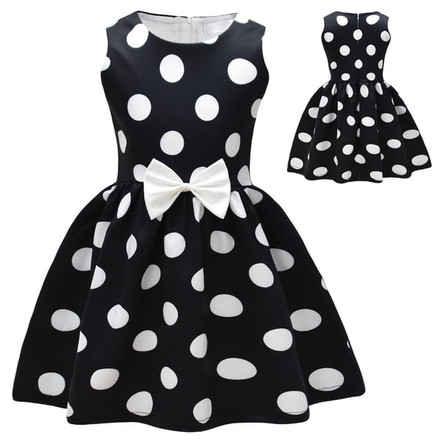 LOVZFMLL Robe Sans Manches à la Mode pour Enfants Robe d'Été Décontractée à Col Rond pour Filles
