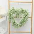 thumbnail image 6 of Flower Wreath and Greenery Garland for Wedding and Home Decoration  Heart Shaped Boxwood Topiary Faux Plants And Trees Holiday Valentine's Day  Easter Decoration, 6 of 9