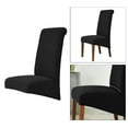 thumbnail image 5 of High Back Chair Cover Corn Fleece Slipcover Dust Home Room Black, 5 of 8