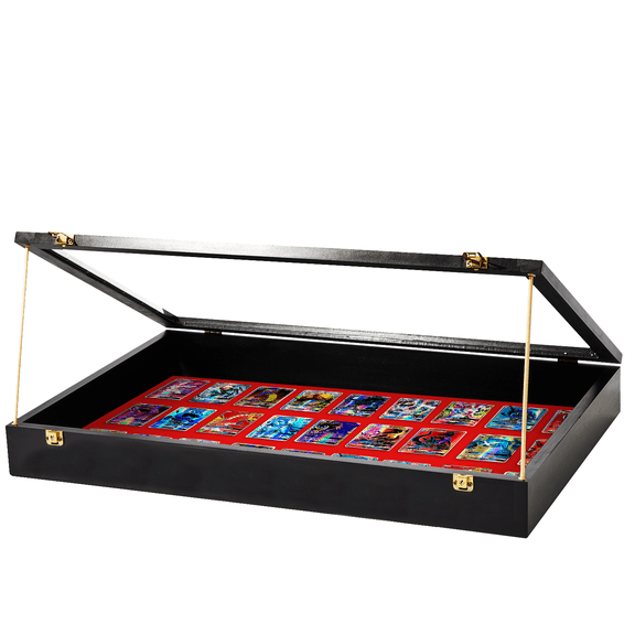 Trade Show Display Case - w/ Wooden Dowels (Black)