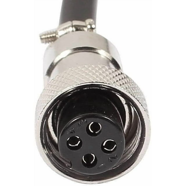 ZOUSSIQI GX12 4 Pin Aviation Connector 12mm Female Head Single Ended Socket Cable 1 Meter CA919-48646