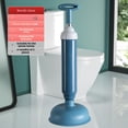 thumbnail image 1 of Efficient Toilet & Sewer Unclogging Tool: Heavy-Duty Plunger with Strong Suction Power for Home & Commercial Use – Durable, Compact, Easy-to-Operate Plumbing Solution in Nordic Blue, 1 of 6
