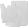 thumbnail image 6 of Set of 3 Absorbent Memory Foam Bath Mat Bathroom Rugs, Machine Washable， Large 20"x32", Small 17"x24", Contour 24"x20" White, 6 of 6