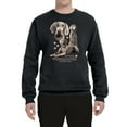 thumbnail image 2 of Wild Bobby, If It's Not a Weimaraner It's Just a Dog Gift | Mens Dog Lover Crewneck Graphic Sweatshirt, Black, Small, 2 of 3