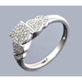 thumbnail image 2 of Diamond Ring White Gold Womens Engagement Ring 1/4ctw 10K White Gold Round Top, 2 of 4