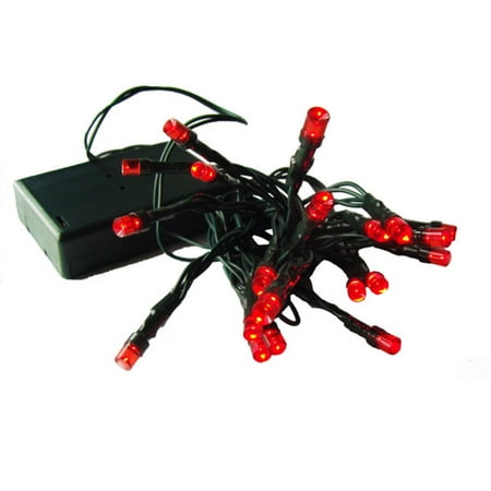 set of 20 battery operated red led wide angle christmas set of 20 battery operated red led wide angle christmas