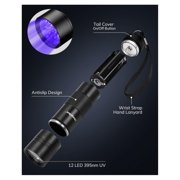 UV Blacklight Flashlight 2 Pack - 12 LED 395nm Ultraviolet UV Lights for Pet Urine, Bed Bugs, Resin, Scorpions, Fluid Leaks, Counterfeit Detection & More