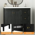 thumbnail image 5 of Craftian 36'' Modern Bathroom Vanity with Sink Combo, Freestanding Bathroom Storage Cabinet with Drawers & Doors, Black, 5 of 10
