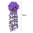 thumbnail image 6 of Yesbay 2 Pcs Faux Hanging Flowers Artificial Vines with Blooms Fake Hanging Plants Flowers for Home Wedding Garden Yard Decoration, 6 of 8