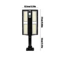 thumbnail image 3 of Fiudx Lámpara Solar de Pared, Led de Bajo Consumo, Iluminación Exterior Impermeable, Control Remoto Ajustable, Decoración Moderna para Patio, Fácil Instalación, Tamaño 35 X 13,5 X 3,5 Cm., 3 of 6