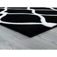 thumbnail image 3 of United Weavers Drachma Freya Modern Trellis Runner Rug, Black, 2'7" x 7'4", 3 of 5