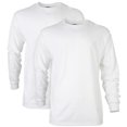 thumbnail image 1 of Camiseta Gildan G2400 de manga larga blanca, paquete de 2, talla mediana, 1 of 6