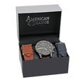 thumbnail image 1 of Reloj American Exchange Análogo Caballero Correas Intercambiables Café y Negro, 1 of 4