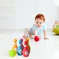 thumbnail image 4 of Playkidz Soft Baby Bowling Set 7-Piece Soft Bowling Game for Boys & Girls w/ Colorful Numbered Pins & Ball Safe, Great Toy for Indoor or Outdoor Birthday, Toddler & More Ages 18M+, 4 of 5