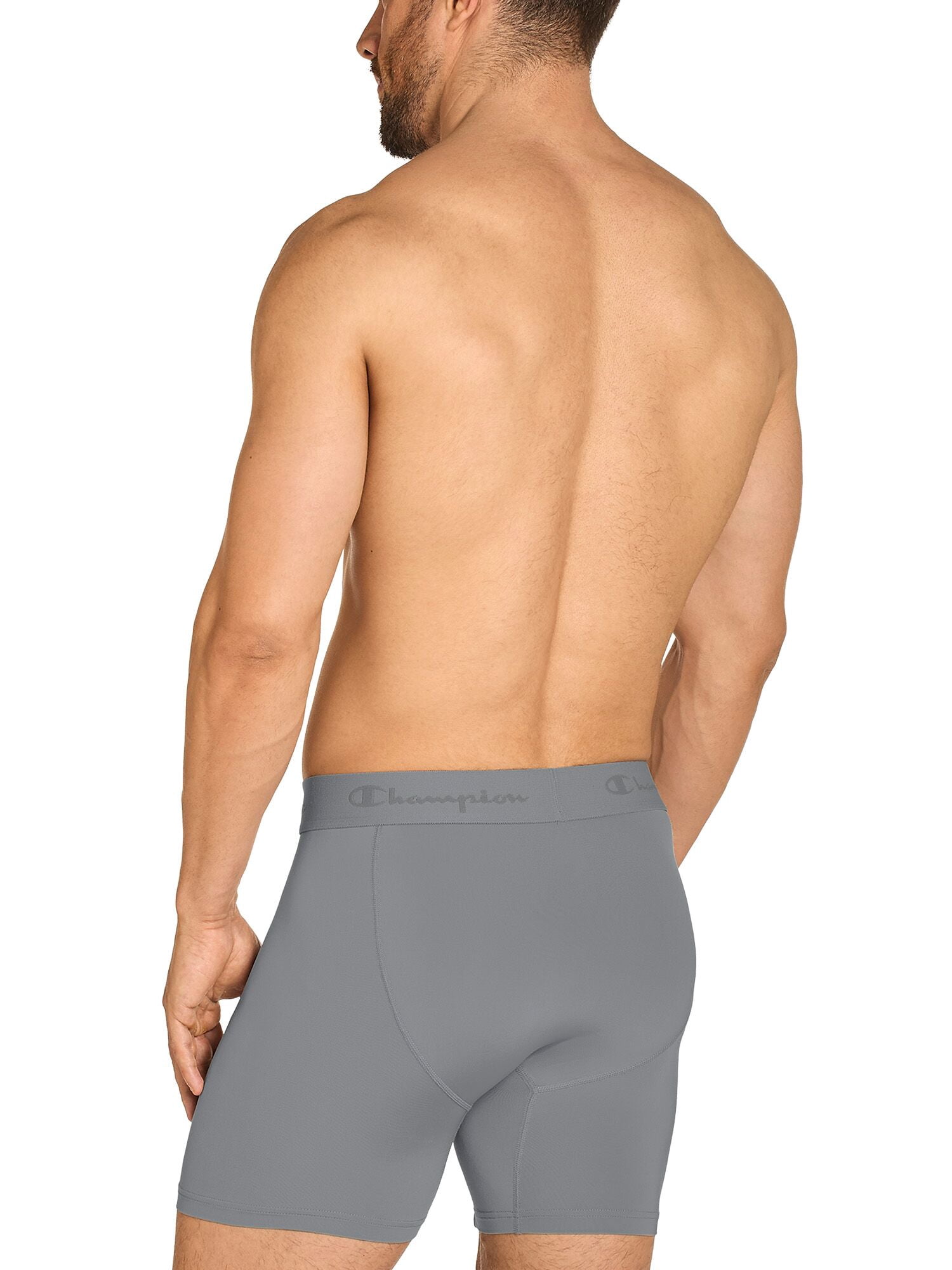 Champion Men’s Boxer Briefs – 3 Pack Performance+ Underwear, Flexible Fit, Moisture-Wicking, Sizes S–2XL