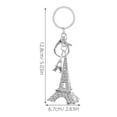 thumbnail image 2 of Masteelf  Eiffel Tower Charm Key Chain Decor Keychain Decoration Silver, 2 of 8