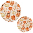 thumbnail image 7 of SKYSONIC Cute Red Foxes Trivet Round Hot Pads, Set of 2 Watercolor Fall Pot Holder Heat Resistant Trivets Cotton Thread Weave Mats for Kitchen Counter Hot Dishes Pot Teapot Table Decor, 7 of 7