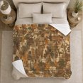 thumbnail image 4 of Realistic Woodland Deer Collage Serene Autumnal Forest Scene, Peaceful Woodland Scene, Warm Flannel Blanket for Cabin and Lodge, Wildlife Lovers Thanksgiving Gift, Rustic Home Decor, 4 of 7