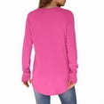 thumbnail image 5 of Ronuti Long Sleeve Shirts for Women Crewneck Basic Loose Tunic Tops Fall Outfits for Women 2026, 5 of 7
