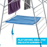 Minky Homecare Multi Metal Clothes Drying Rack, Silver and Blue