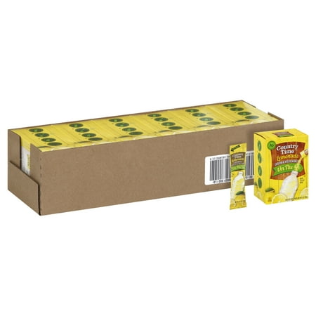 Country Time Lemonade Naturally Flavored Powdered Drink Mix, 60 ct Packs, 6 Boxes of 10 On-the-Go Packets