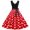 Red, variant on Penkiiy Women Vintage Summer Dot Print Sleeveless Casual Evening Party Prom Dress Maxi Dresses for Women S Purple On Sale