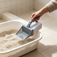 thumbnail image 4 of 3-in-1 Cat Litter Scooper with Waste Station, Built-in Bag Dispenser & Stand, Portable Litter Box Scoop, Lightweight Plastic Litter Sifter Scoop for Cats, 4 of 6