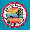 thumbnail image 5 of Wild Bobby Summer Paradise Let the Sea Set You Free Men Tee, 5 of 5
