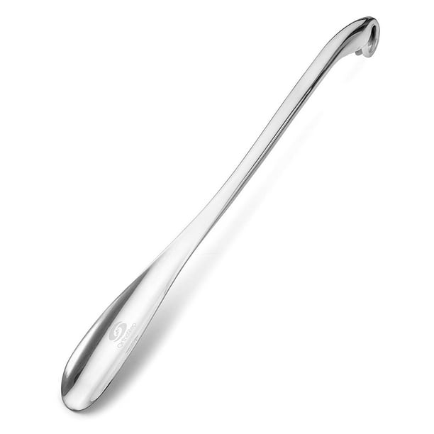 OrthoStep 24 inch Long Shoe Horn Long Handle Metal (Silver) Walmart