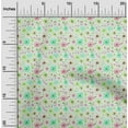 thumbnail image 2 of oneOone Polyester Spandex Light Green Fabric Floral Watercolor Quilting Supplies Print Sewing Fabric By The Yard 56 Inch Wide, 2 of 4