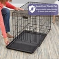 thumbnail image 3 of 30-Inch for Medium Breeds, 21-40 lbs, Single Door Folding Dog Crate with Divider Panel, Leak-Proof Tray & Secure Latch, Portable, Durable & Easy to Assemble, 3 of 6