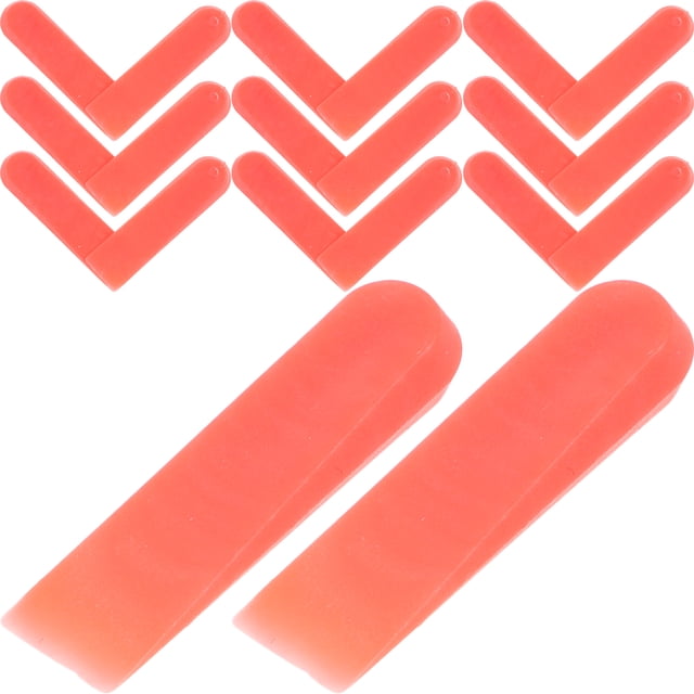 Cales de Nivellement pour Carrelage avec Système d'Espacement en Plastique Rouge 100 Pcs