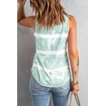 thumbnail image 1 of ABPHQTO Camiseta de tirantes de mujer verde con estampado tie-dye, 1 of 5