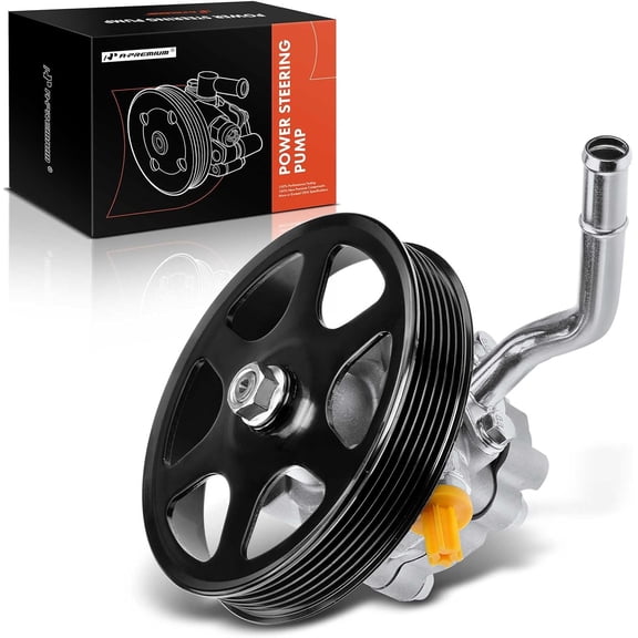 A-Premium Power Steering Pump, with Pulley, Compatible with Mazda MPV 2000-2001, V6 2.5L, Replace # 21-5220, LC6232600F