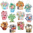 thumbnail image 1 of Kits de guirnaldas artísticas con diamantes GlikCeil, flores de temporada, 12 unidades, 1 of 6