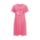 thumbnail image 5 of Camisón corto de mujer, vestido de largo medio con estampado de moda, camisón corto extragrande de mujer, camisón de manga corta con estampado de pecho a la moda, camisón de mujer, 5 of 5