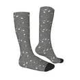 thumbnail image 3 of Haiem Airplane Routes Around The World Socks, Funny Novelty Crazy Design Cotton Socks Sports Socks Knee High Socks For Men, Women,1Pairs - Gift For Working Friends, 3 of 9