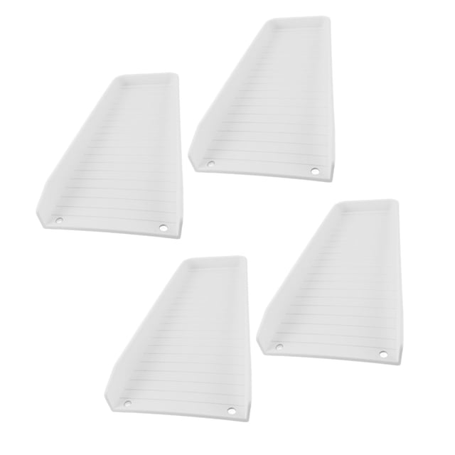 4PCS Rain Gutter Downspout Splash Block, Gutters Downspout Extensions, Rain Downspout Guard Decorative, Gutter Drain Down Extender Diverter With 8 Fixing Nails