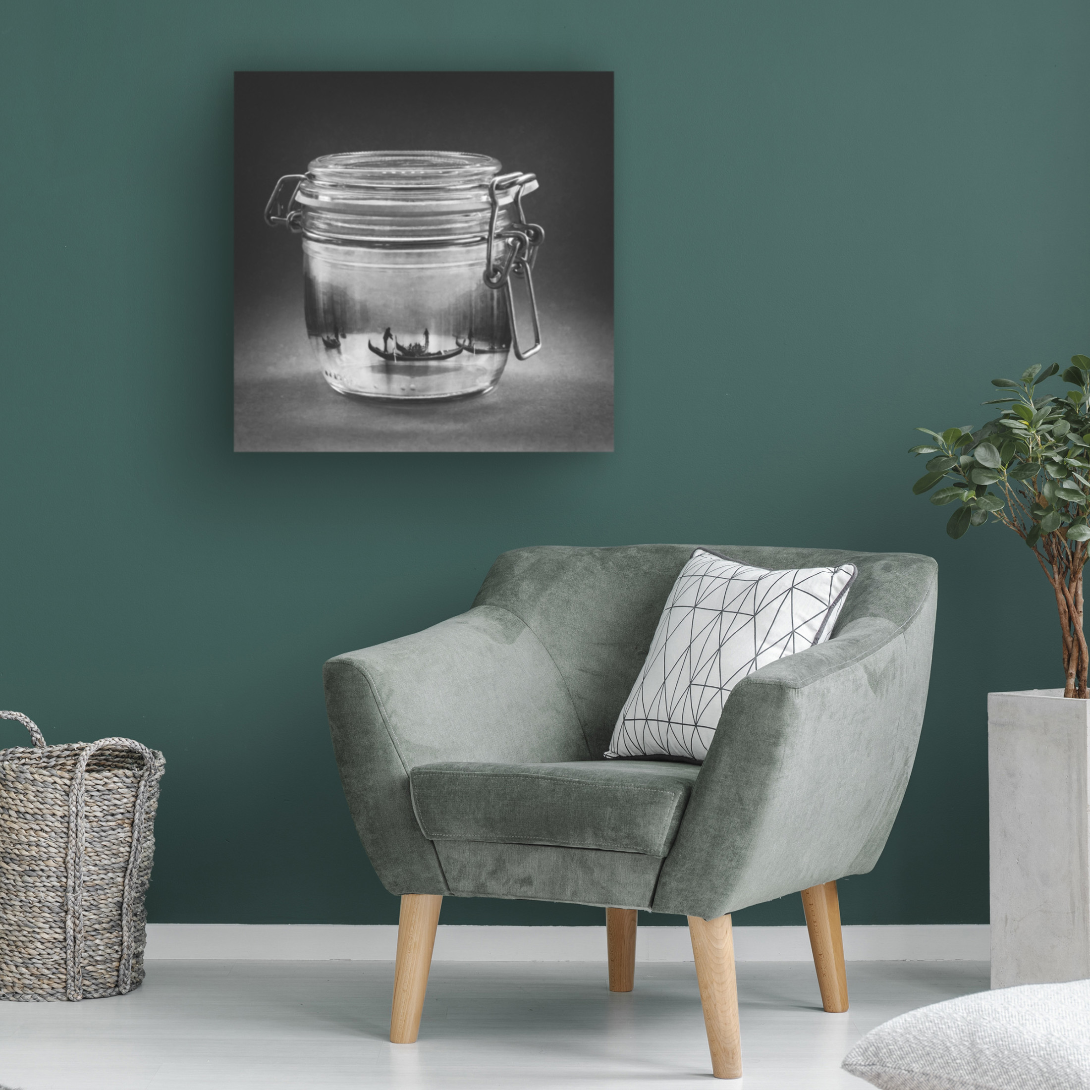 Canvas Wall Art - Roswitha Schleicher-Schwarz 'Holyday Conserve' Wall Art for Living Room, Bedroom, or Office D?cor by Trademark Fine Art - 18 x 18 Inches