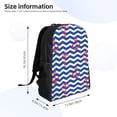 thumbnail image 4 of Balery Nautical Anchors Mochila - Mochila Estilosa y Duradera para Laptop de 15 Pulgadas con Tela Oxford Impermeable, 4 of 8