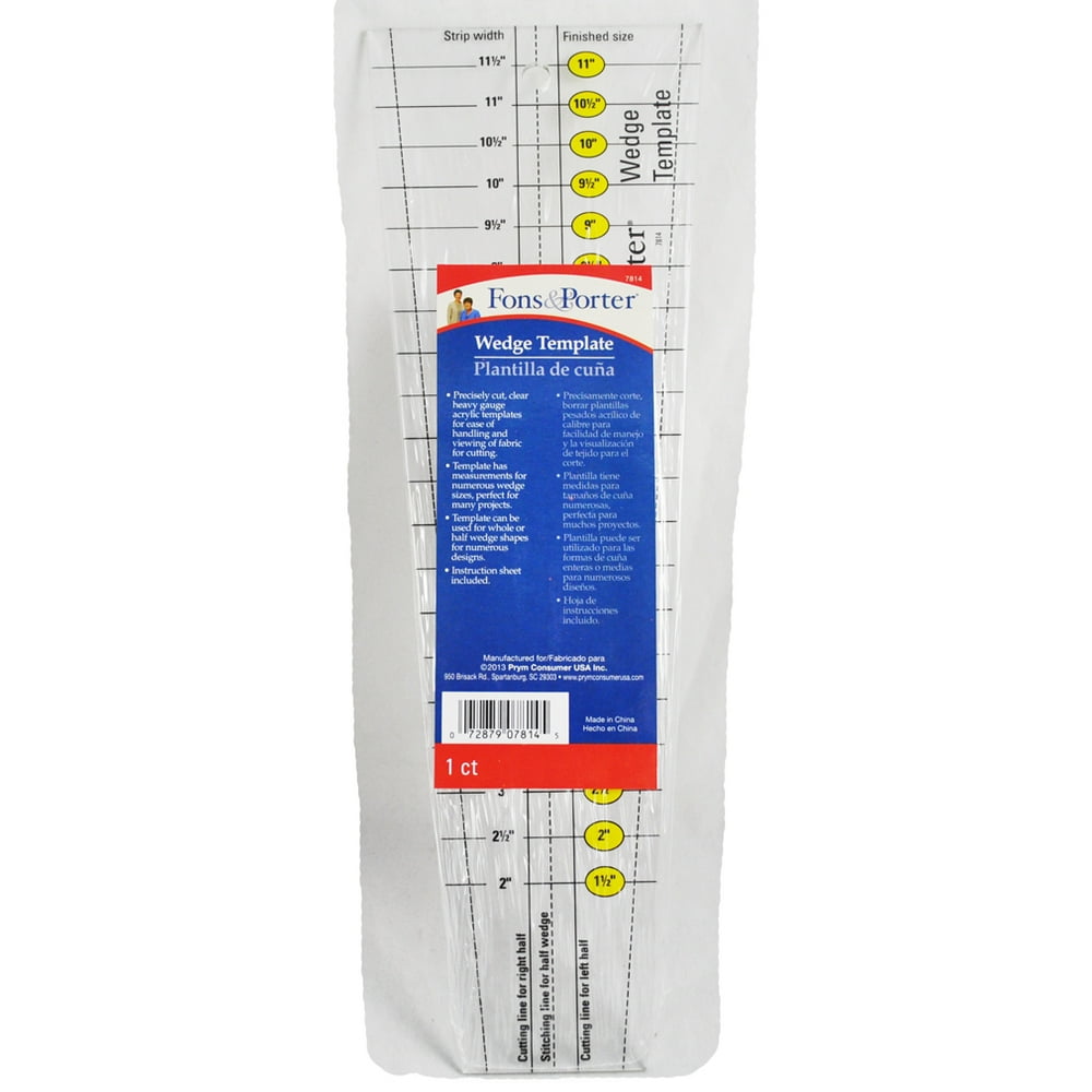 Fons Porter Wedge Template FP7814 Walmart Walmart fons-porter-wedge-template-fp7814-walmart-walmart