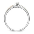 thumbnail image 2 of 14K Two-Tone Gold Ring Band Engagement Diamond Round, Size 8, 2 of 6